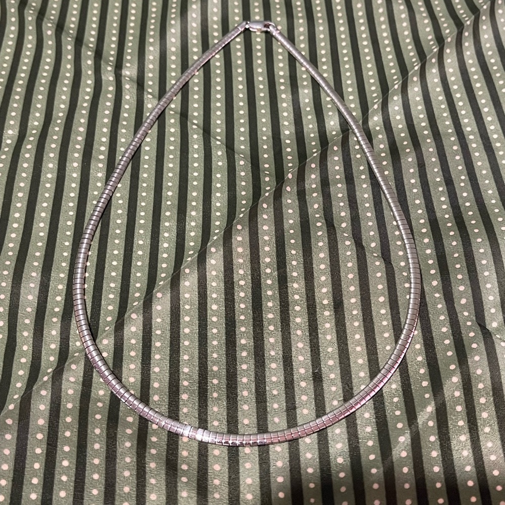 20” 925 Italy Sterling Silver Omega Chain